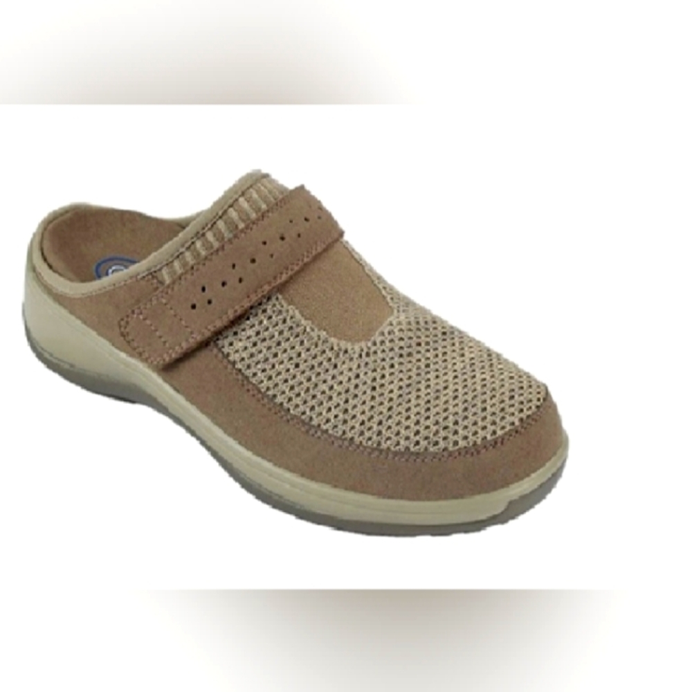 Orthofeet Louise Stretch Knit Slippers- Beige, Size 8 X-Wide, NIBWomen's Slipp